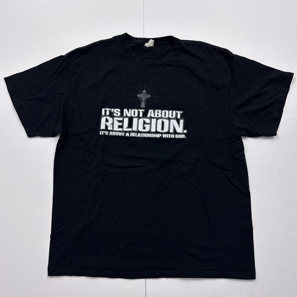 It’s Not About Religion Jesus God Christian Bible T Shirt